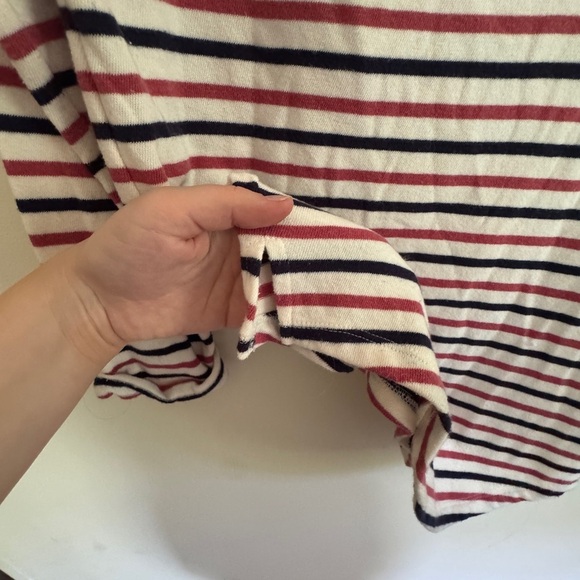 USA Patriotic America Red White and Blue Striped Top - Picture 3 of 6